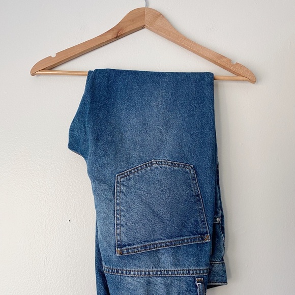 ASOS High Waisted Rise Tapered Relaxed Denim Jeans Classic Medium Wash 30 VTG - Picture 3 of 9
